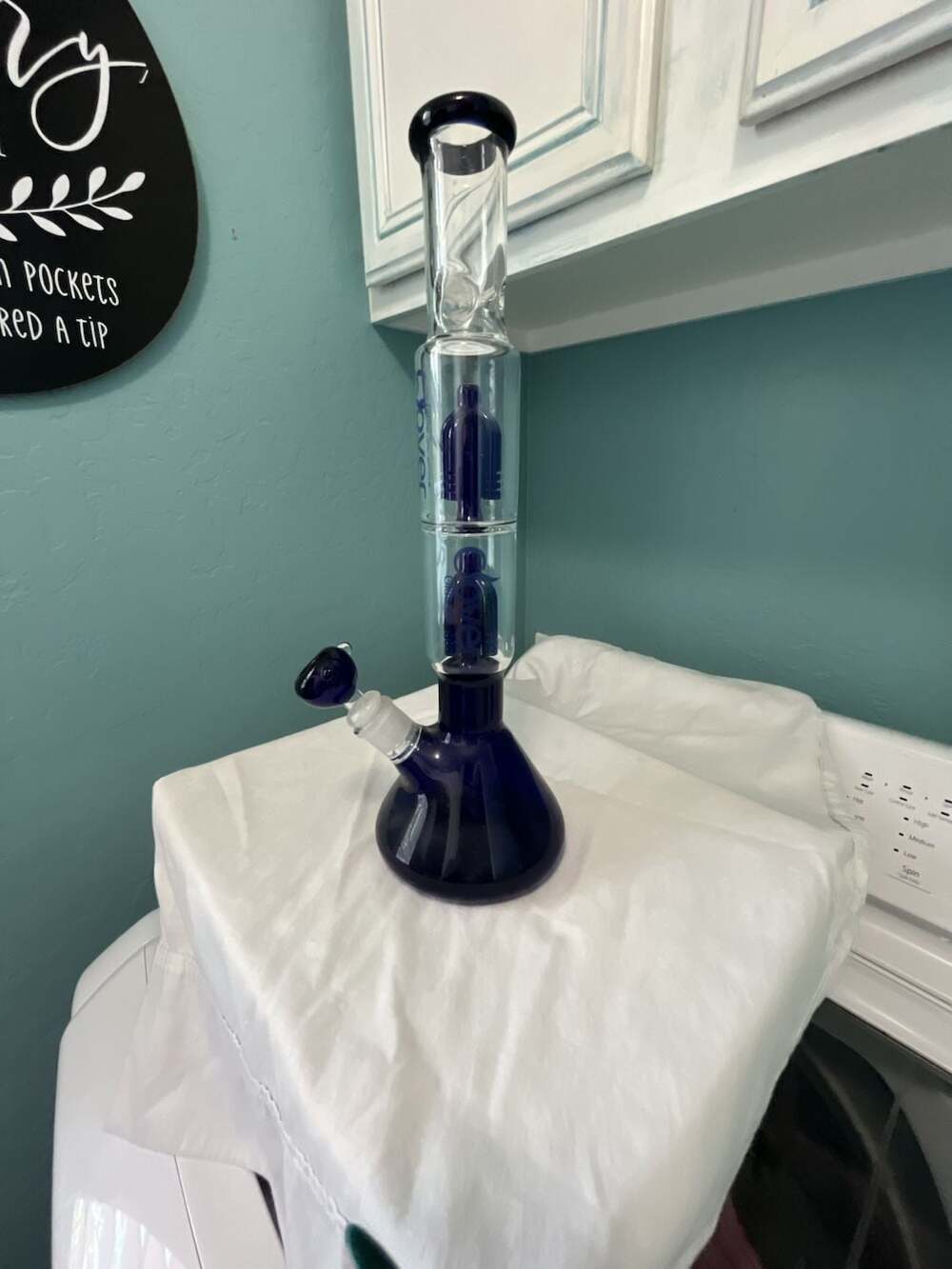 Clover Glass Double Tree Perc Beaker Piece